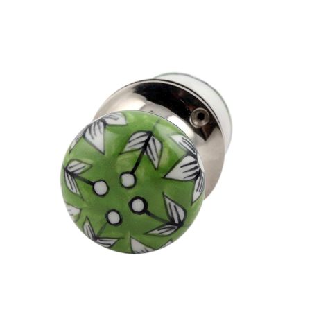 White Leaf Mortice Handle 2.25